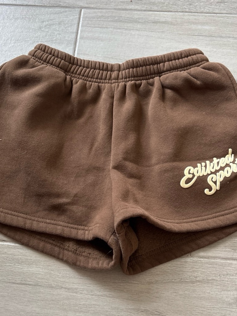 Edikted Brown cute Women’s loungewear sweatShorts